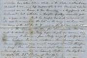 Handwritten letter from Benjamin S. Schneck to his sister, Margaretta Keller