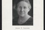 Anne E. Sanford Portrait - clipping - front