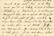 Handwritten letter from Ada (Adaline S. Keller Hutchison) to her sister, Sallie (Sarah J. Keller), Page 1