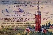 Sunday School Rally Day postcard
