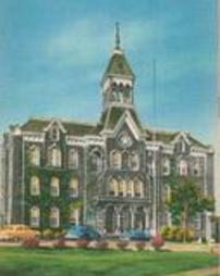 Old Main [9] color postcard, Geneva College, Beaver Falls, Pa.