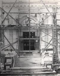 James V. Brown Library under construction, September 7, 1906