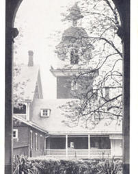 Rapp House with church steeple in background