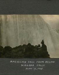 American Fall from below Niagara Falls, June 13 1925