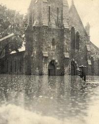 Christ Episcopal Church in 1936 flood