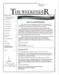 The Weekender Volume 21 Issue 3 2005