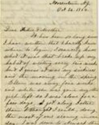 Letter from Mary Crane to the Peck family, October 24, 1864.
