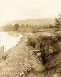 Embankment along west side of Lycoming Creek, 1931