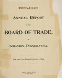 Twenty-fourth annual report of the Board of Trade of Scranton, Pennsylvania.