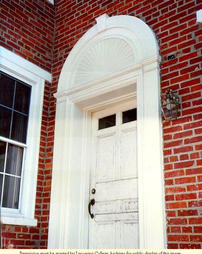 Admissions House (Drum House) Renovation Project, Main Door