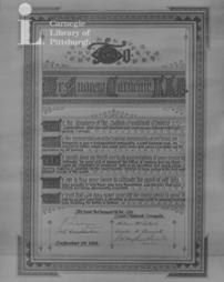 Address of welcome in roll from the Combined Traders, Bolton, England, September 29th, 1910