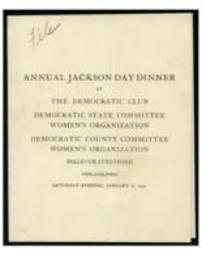 Jackson Day Dinner correspondence