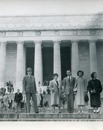 Group in Front of Lincoln Memorial
