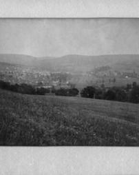 View of Meyersdale from the top of a hill