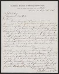 A letter from John Brisbin to A.J Odell referring to fuel accounts and bonds needed for the railroad.