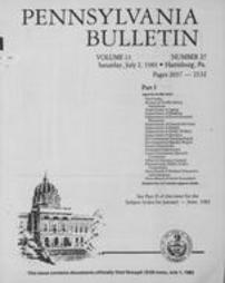 Pennsylvania bulletin Vol. 13 pages 2037-2132