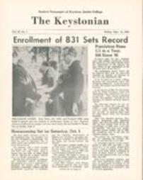 The Keystonian Vol. 36, No. 1 Friday Sept. 20, 1968