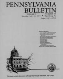 Pennsylvania bulletin Vol. 01 pages 1485-1520