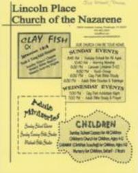 Lincoln Place Church of the Nazarene Flyer