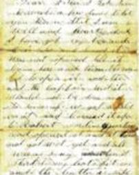 Letter from James Graham to his father, dated January 23, 1864