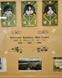 Collage of Scranton Baseball Post Cards