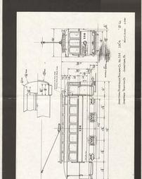 Trolley Blueprint - Passenger Railway Co. No. 124