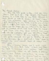 Letter from Bobby Johnston to Warren [Letter 122]