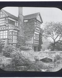 England. Congleton. Old Moreton Hall Exterior and Moat