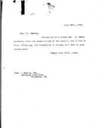 (Andrew Carnegie to John W. Beatty, June 30, 1910)