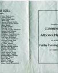 Altoona High School Commencement Program 1907