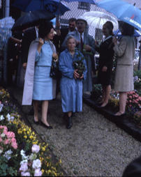 Demonstration Garden. Mrs. Lyndon Johnson Visit