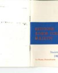 Keystone Junior College Bulletin Student Handbook 1966-1967