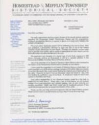 Letter from John Asmonga to Mike and Mary Solomon, November 2004