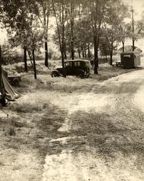 Camping at Memorial Park Tourist Camp, 1934
