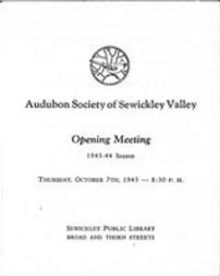 Audubon Society - Open Meeting
