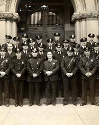 Police School Graduates with Mayor Williamson, April, 1940