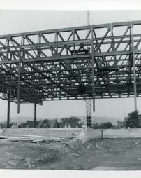 Library roof steel frame