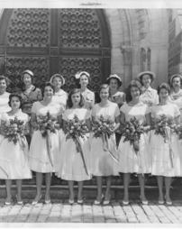 Class of 1959 Commencement - Graduates with Alumnae Mothers