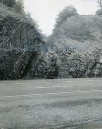 Anthracite outcrop along Interstate 81