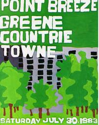 Greene Countrie Towne. Point Breeze Postcard [Recto], 1983