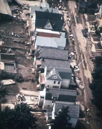 Wilkes-Barre, PA - (near South W.B.) Residential Homes Destruction on Horton St. POST Hurricane Agnes Flood