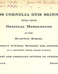 Cornelia Otis Skinner Monologue - 1927