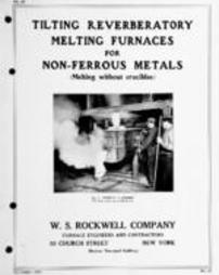 Tilting reverberatory melting furnaces for non-ferrous metals