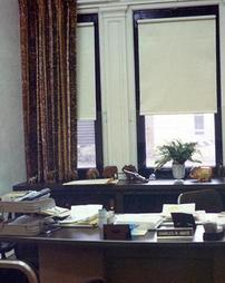 Wilkes College - Business Manager Charles R. Abate's Office before Hurricane Agnes flood.