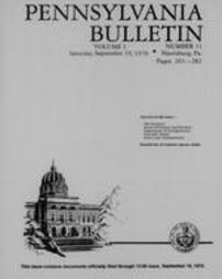 Pennsylvania bulletin Vol. 01 pages 0261-0282
