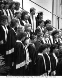 Lycoming College Choir Performs at Commencement 1987