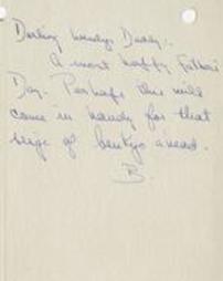 Card from Bobby Johnston to Warren [Letter 40]