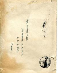 Envelope from Mary Slick