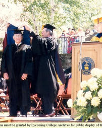 Stanton D. Barclay Receives Honorary Degree, Commencement 1986