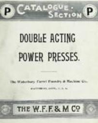 Double acting power presses